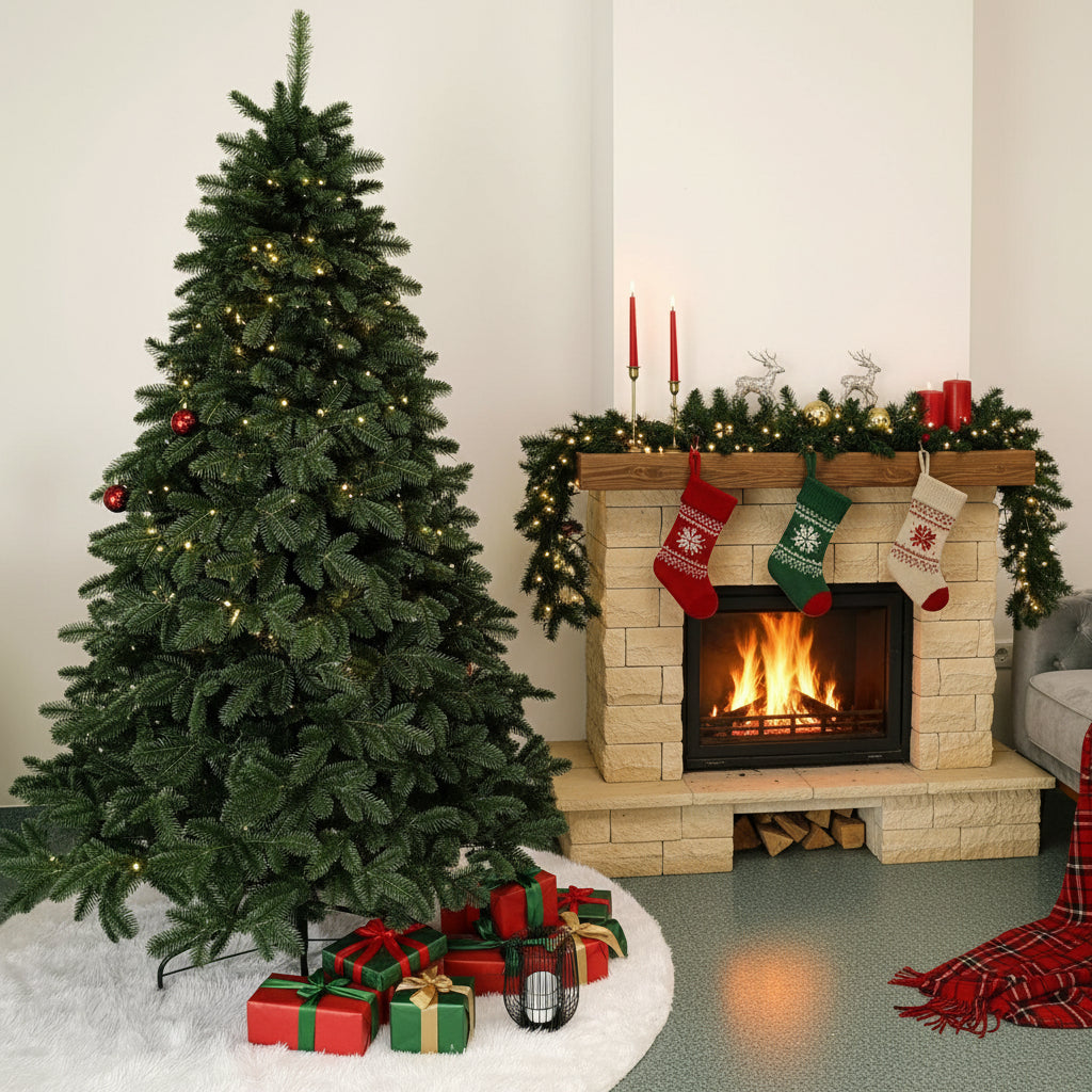 Brad artificial Christmas Deluxe by , Canada verde, 3D, 180cm
