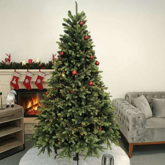 Brad artificial Christmas Deluxe by , Carpati cu varfuri verzi, 2D+3D, 210cm