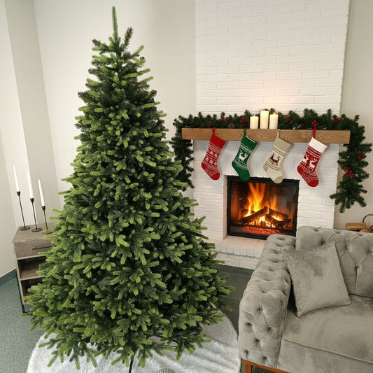 Brad artificial Christmas Deluxe by , Carpati cu varfuri verzi, 2D+3D, 230cm