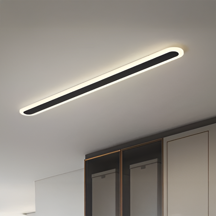 Aplica LED de Exterior SUHA, Lungime 50cm, 6W, IP65, Metal, Liniar, Negru