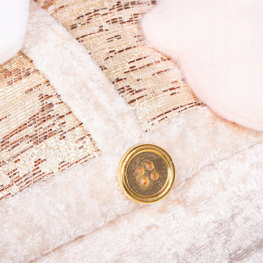 Decoratiune Craciun, soseta pentru cadouri cu Mos Craciun 45cm, maro