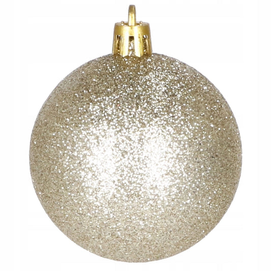 Set globuri de Craciun, 100 bucati, 3-6cm, auriu
