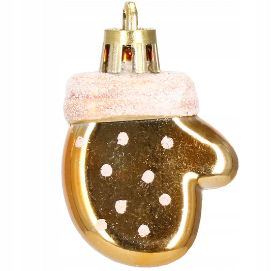 Set globuri si decoratiuni de Craciun, 155 piese, diverse dimensiuni, auriu