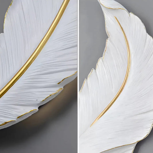 Aplica LED Pena 85CM Alb Auriu – aplică LED, culoare aurie, culoare albă, 85 cm – RegalStore, iluminat interior