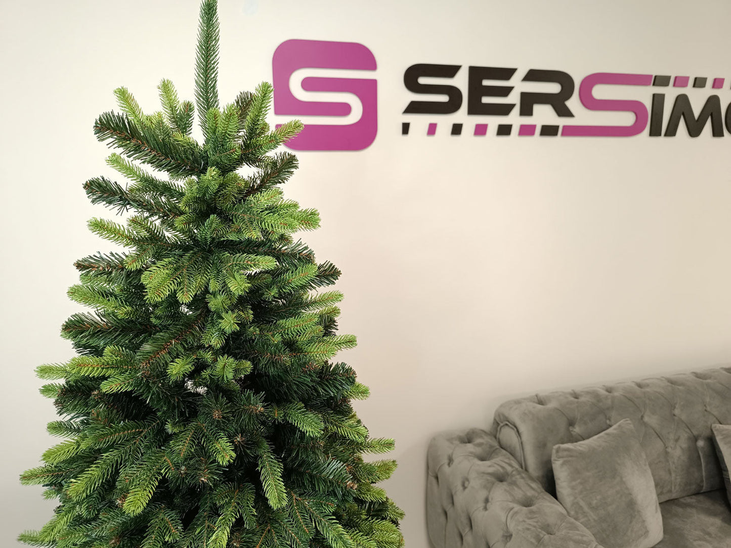 Brad artificial Christmas Deluxe by , Carpati cu varfuri verzi, 2D+3D, 180cm