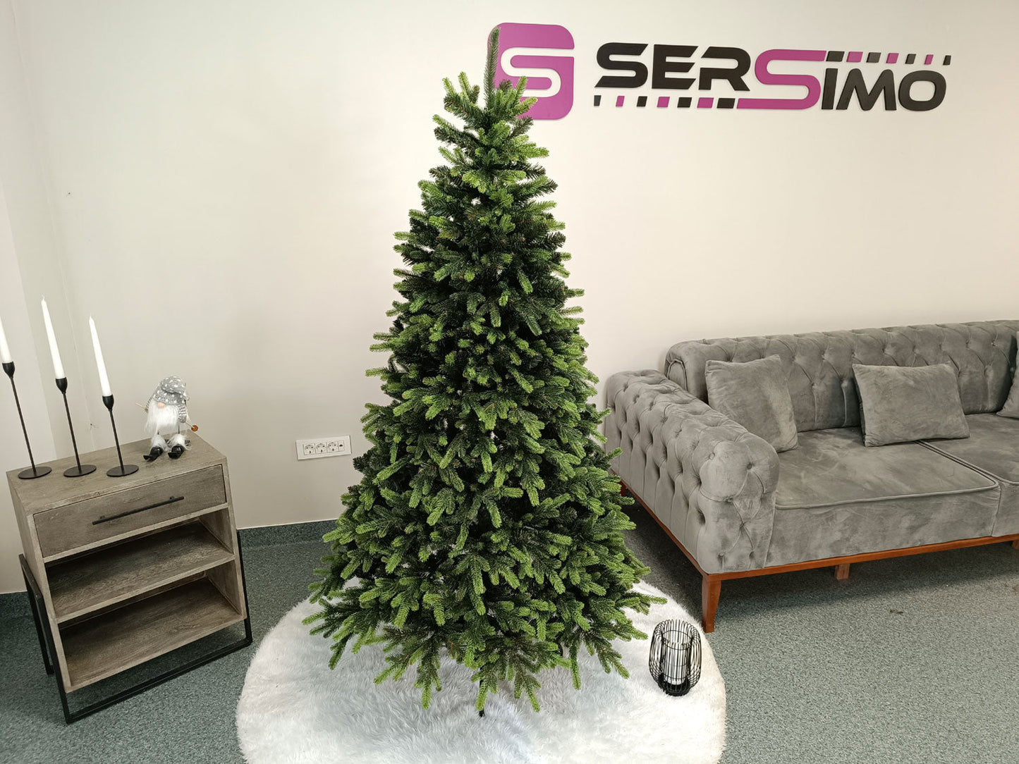 Brad artificial Christmas Deluxe by , Carpati cu varfuri verzi, 2D+3D, 180cm