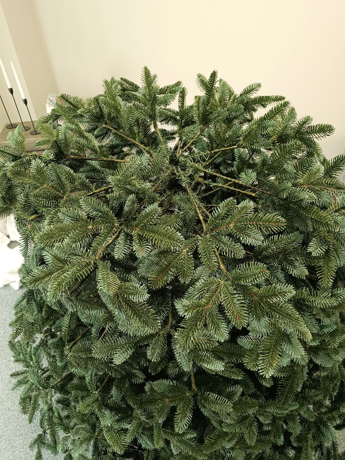 Brad artificial Christmas Deluxe by , Canada argintiu, 3D, 250cm