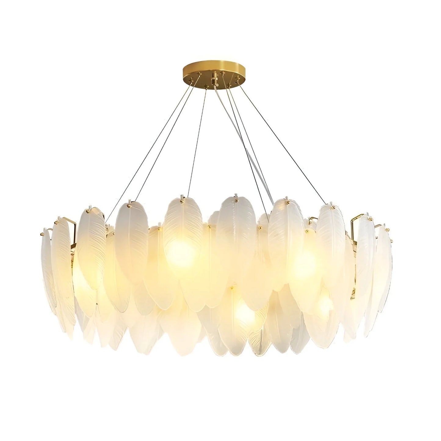 Candelabru Cristal VAUX-LE-VICOMTE Eleganza, 6x E14, Diametru 49cm, Auriu, Inaltime Reglabila