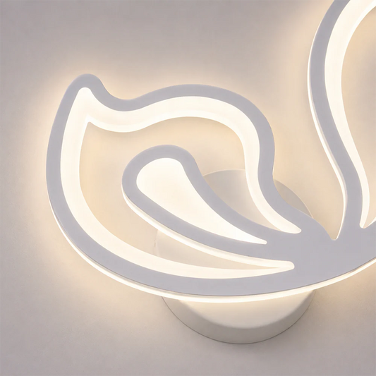 Lustra LED cu Telecomanda LILY 5 Elemente Lumina Rece/Calda/Neutra 66W Dimabila Alb