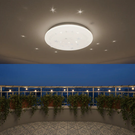 Plafoniera LED Stele 23 cm, 22W, 3000K / 4000K / 6000K, Alb, Metal si Acril