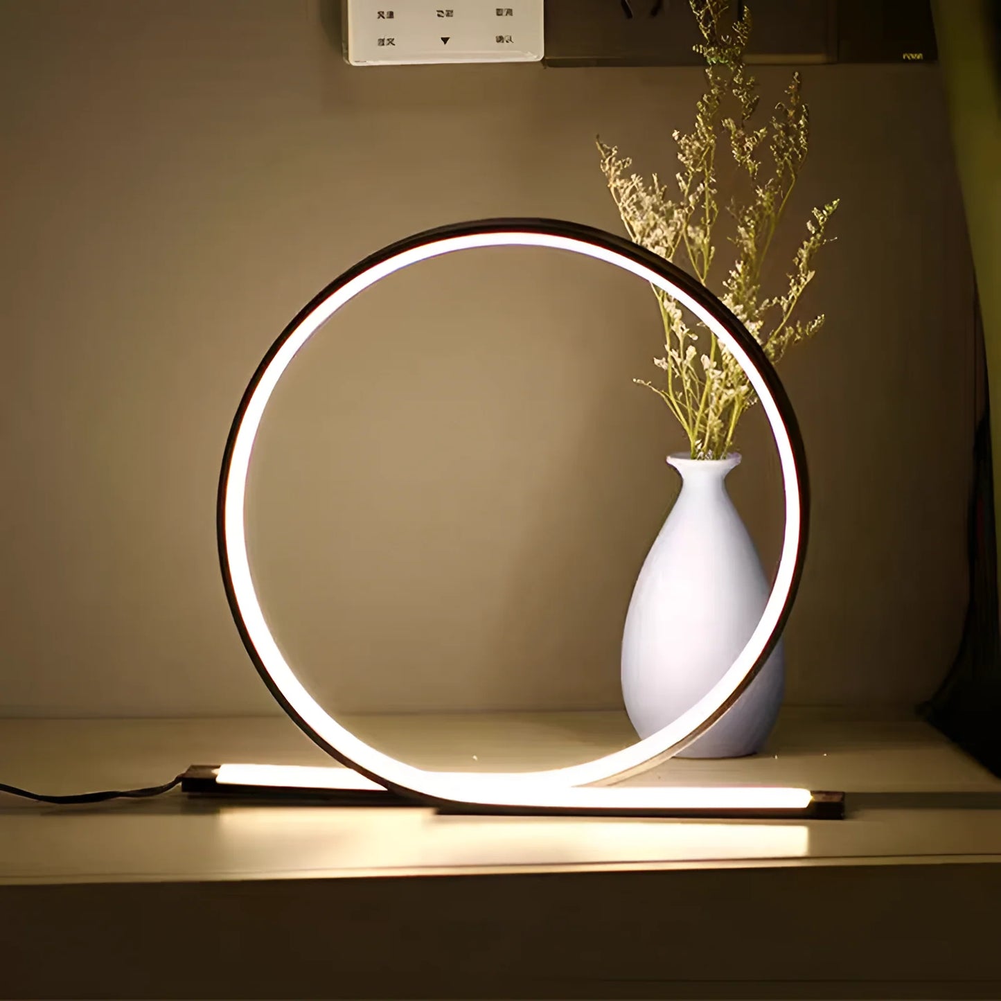 Veioza LED 30W, Lumina Rece/Calda/Neutra, Metal si Acril, Negru