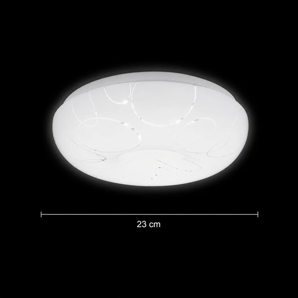 Plafoniera LED Rotund 23 cm, 22W, 3000K / 4000K / 6000K, Alb, Metal si Acril