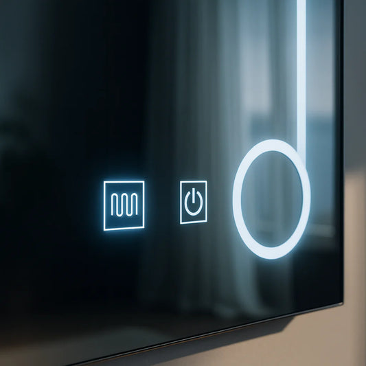 Oglinda LED Touch Monfrer Sistem Dezaburire, 50x70 cm Lupa Cosmetica