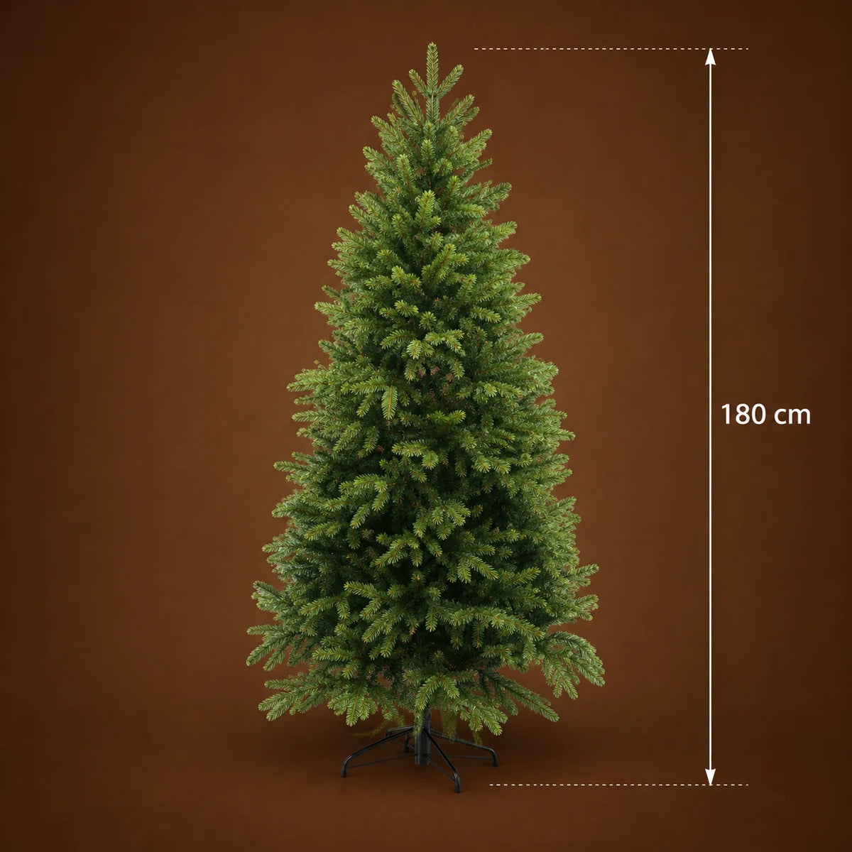Decoratiune Brad Artificial EIS, 180 cm, 545 varfuri, Plastic, Verde