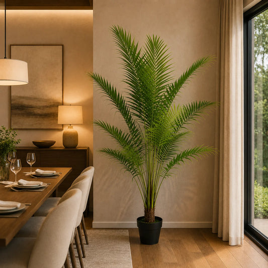 Decoratiune Howea Forsteriana, 200 cm, 15 frunze, Verde
