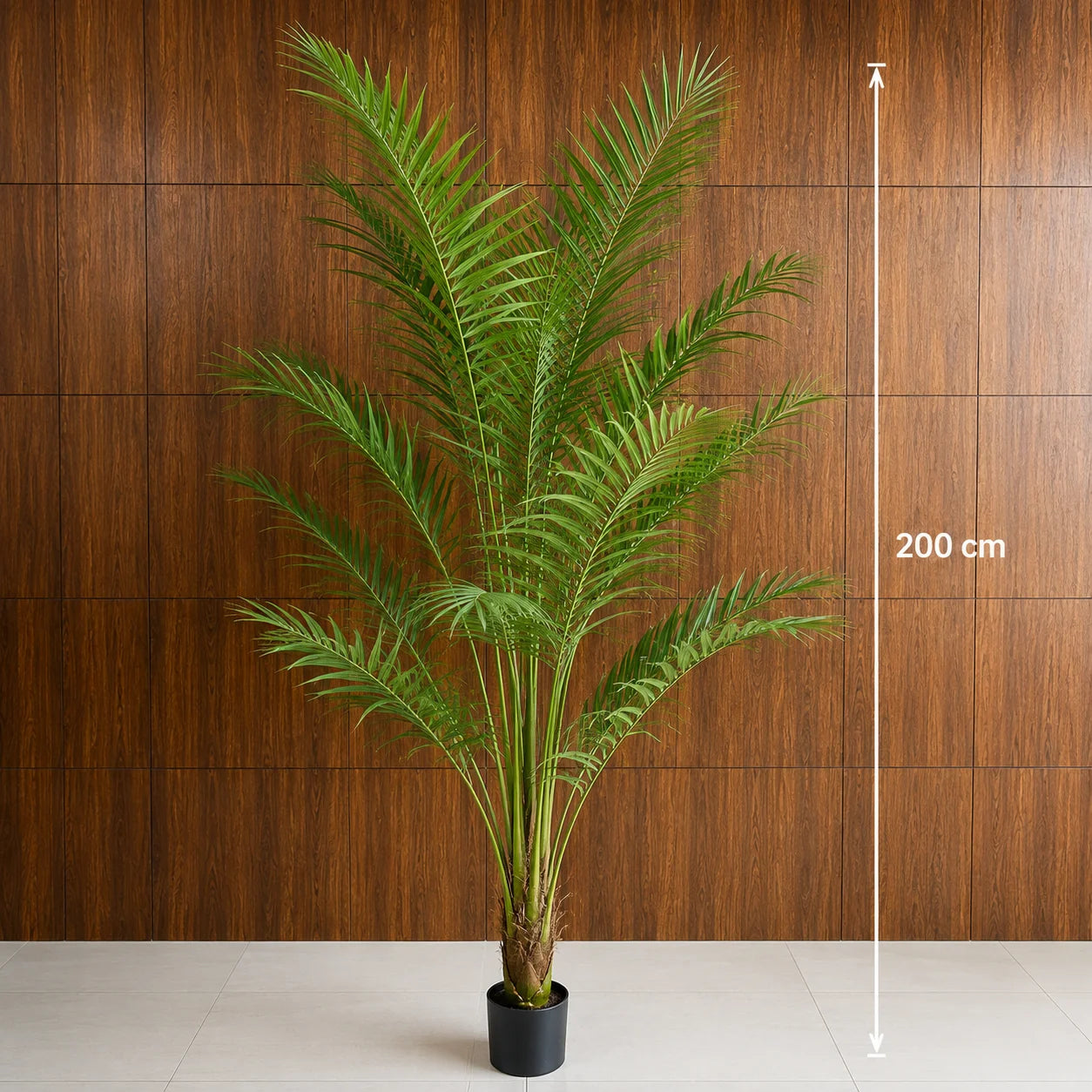 Decoratiune Howea Forsteriana, 200 cm, 15 frunze, Verde