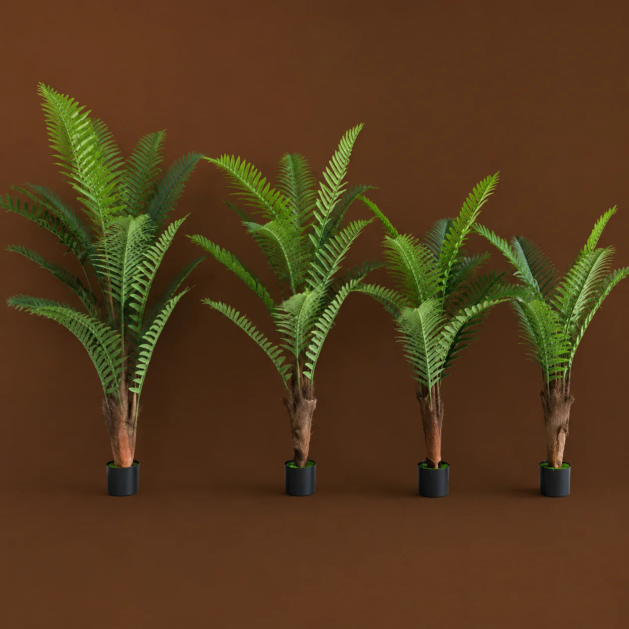 Decoratiune Roystonea Regia, 220 cm, 18 frunze, Verde