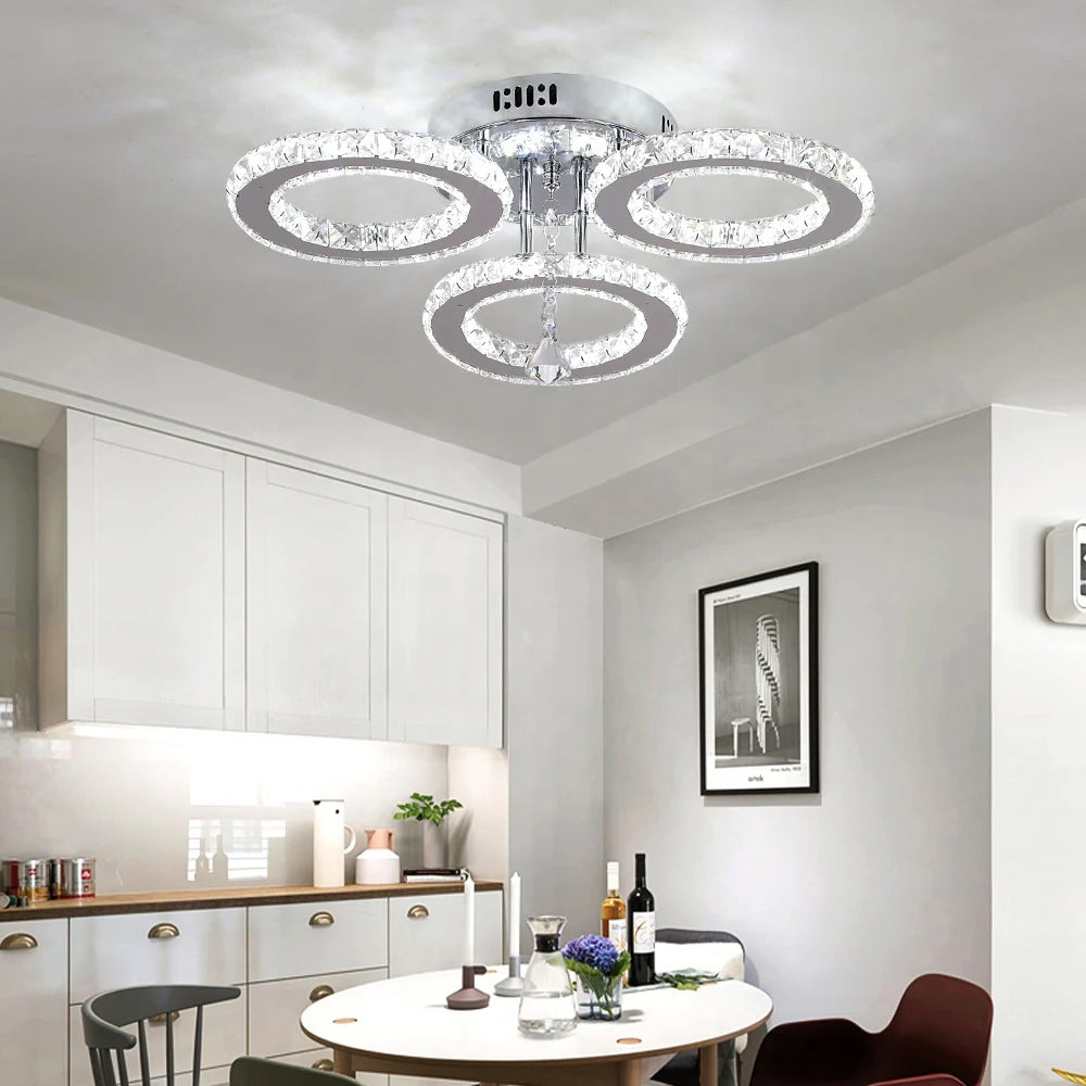 Lustra LED cu Telecomanda Cristal Alanubis 37W
