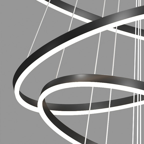 Lustra LED Casiana cu Telecomanda, 100W, Negru, Dimabila