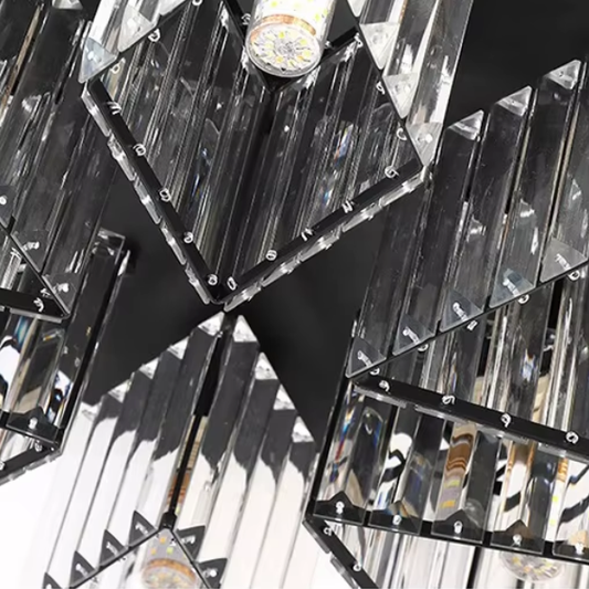 Lustra Sasha, LC117/5BK, 5x E27, Metal, Negru