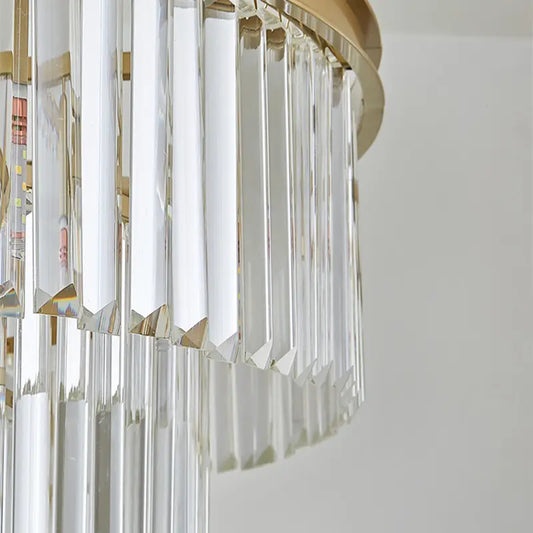 Candelabru Cristal CHAMBORD Nobile 5xE14, Diametru 38cm, Auriu Mat, Inaltime Reglabila – culoare aurie, 38 cm – RegalSto