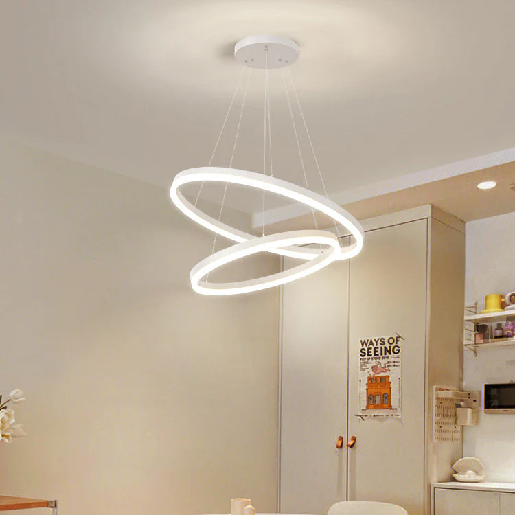 Lustra LED cu telecomanda, ZOE, 2 Patrate, 39W, Lumina Rece/Calda/Neutra, Dimabila, Alb