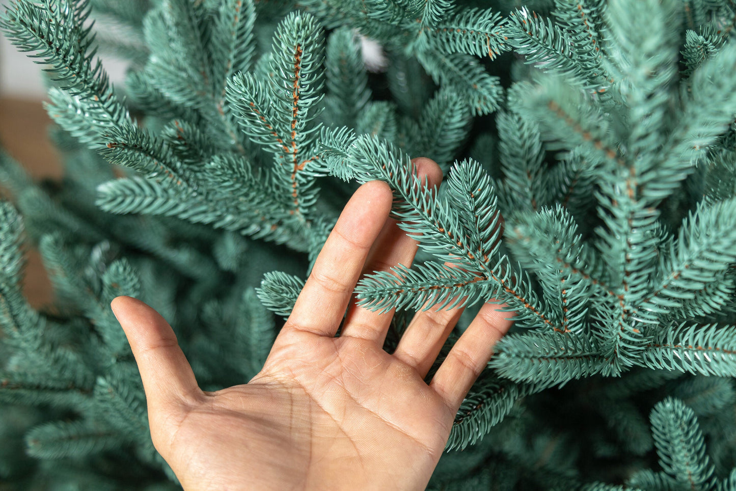 Brad artificial Christmas Deluxe by , Viena Select argintiu, integral 3D, 230cm