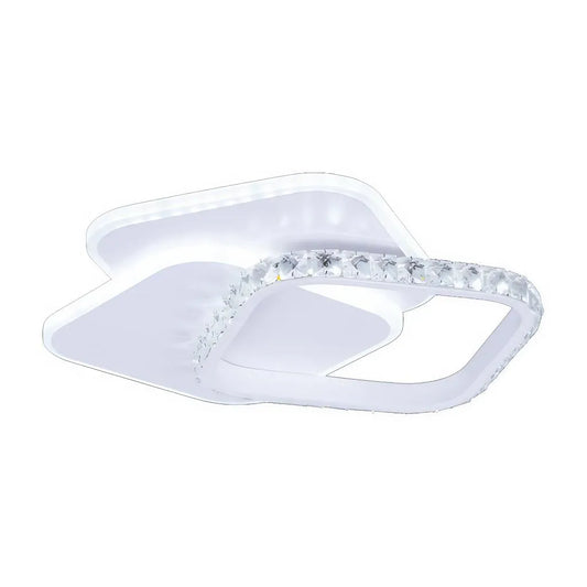 Lustra LED ANASTASIA, 17W, lumina Rece/Calda/Neutra, Alb