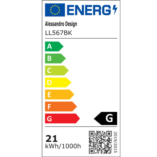 Lustra LED DUOFORM, 17W, 3 Patrate, lumina Rece/Calda/Neutra, Negru