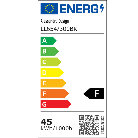 Lustra LED cu cristal PRISMIQ 30W, 3 Cercuri, lumina Rece/Calda/Neutra, Negru