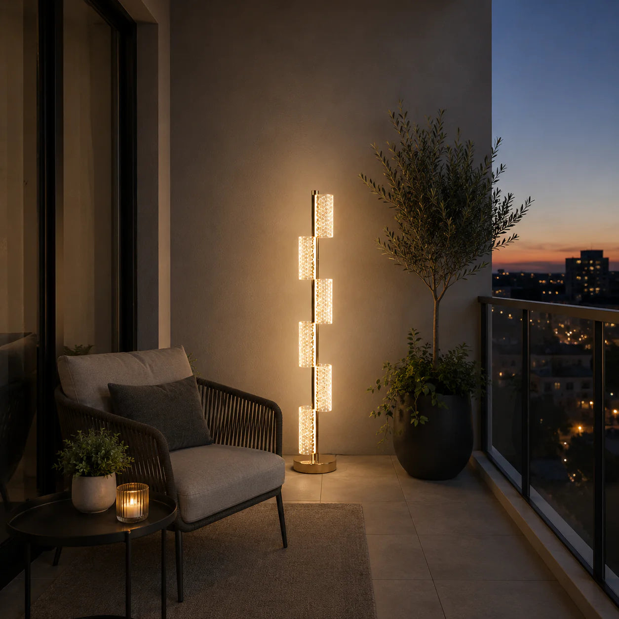 Lampadar LED 45W Modern Austin 125Cm