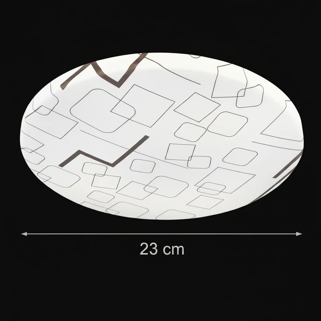 Plafoniera LED 23 cm, 22W, 3000K / 4000K / 6000K, Alb, Metal si Acril