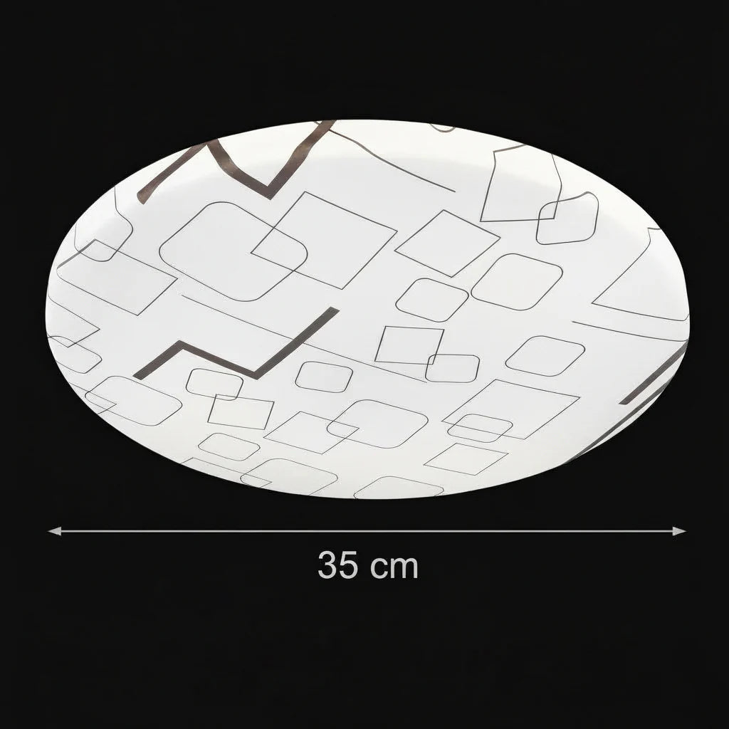 Plafoniera LED 35 cm, 31W, 3000K / 4000K / 6000K, Alb, Metal si Acril