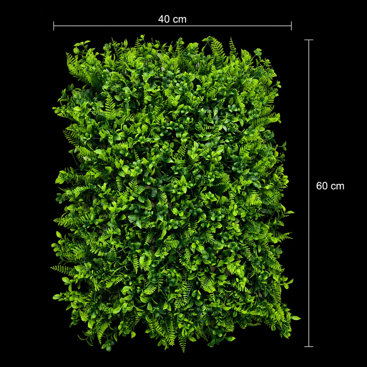 Planta Artificiala Panou de Gard Viu Cimisir, 40 x 60 cm, Verde