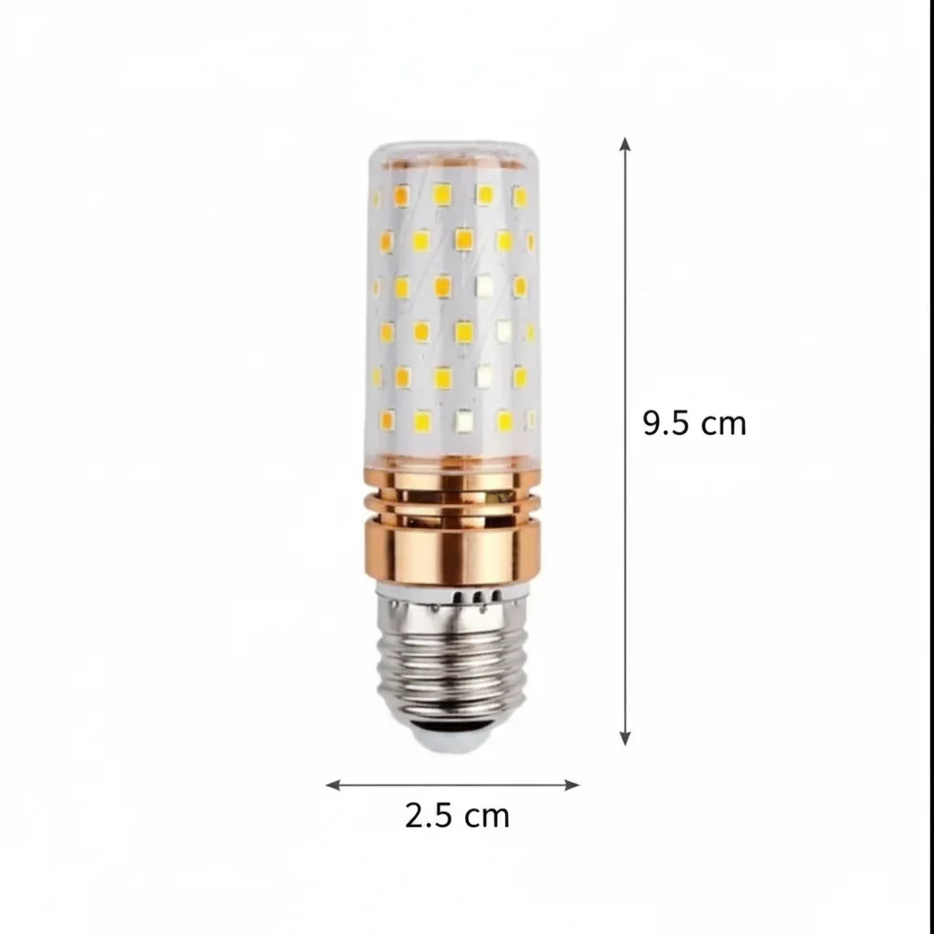 Bec E27 LED, 16W, Lumina Rece, 6000K, Auriu