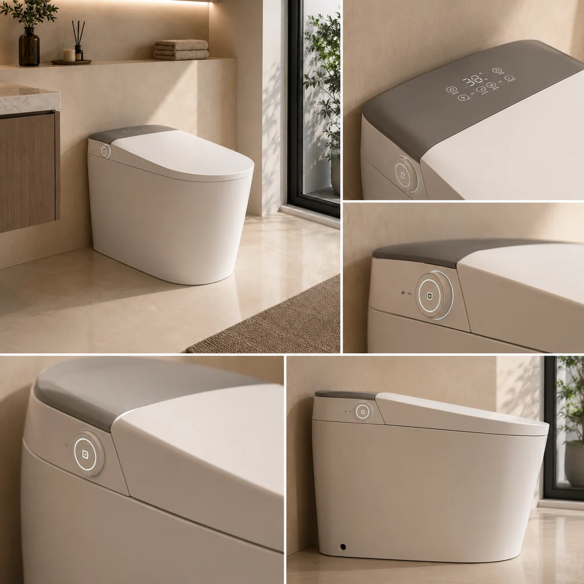 Vas WC YUKON, Versiunea Standard, Cu Design Modern, Alb