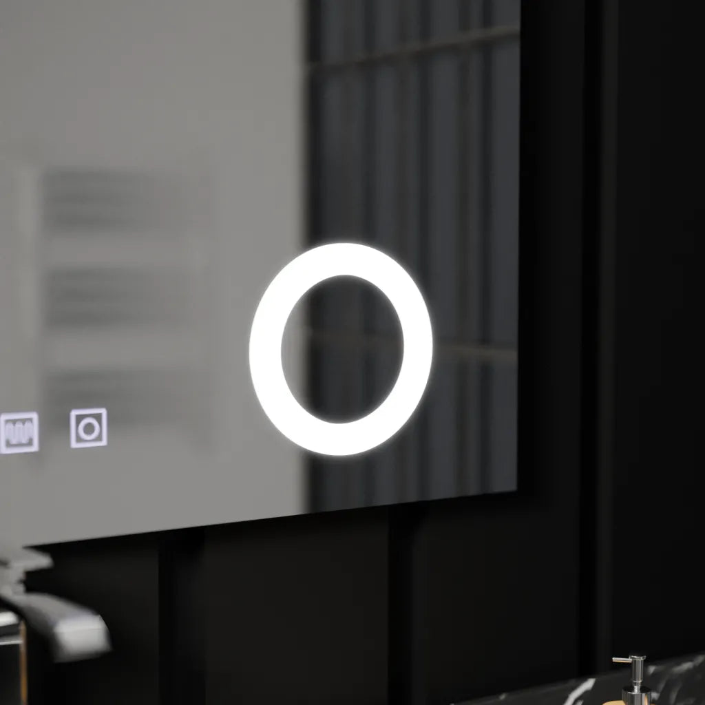 Oglinda LED Touch Piano, 80x60 cm, functie Dezaburire