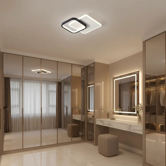Lustra LED Marcelo, 30W, lumina Rece/Calda/Neutra Alb Negru