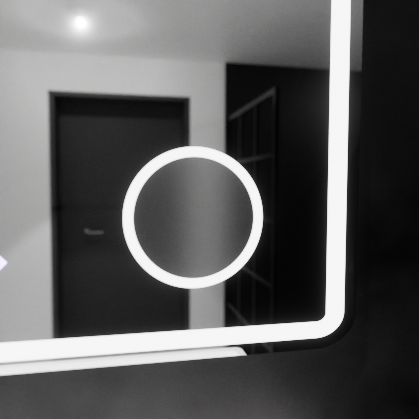 Oglinda LED Senzor Kontonis Sistem Dezaburire si Ceas 90X75 cm Colectia Marcello Fungh