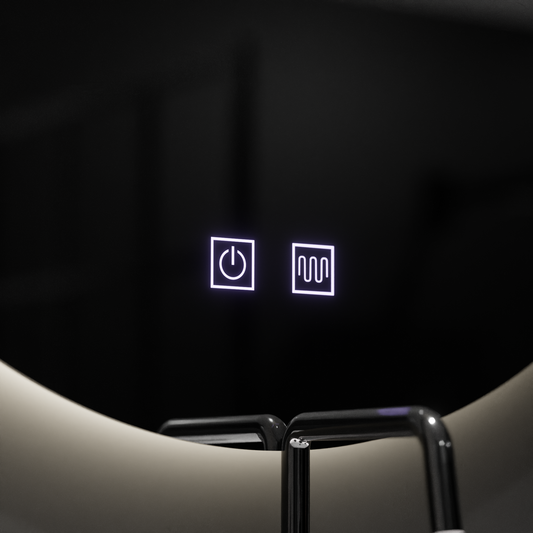 Oglinda LED Semiluna 54x60, Arcana Touch, Sistem Dezaburire, Dimabila