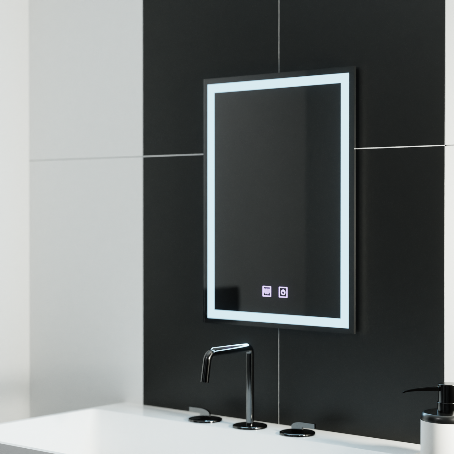 Oglinda LED Touch Nox, functie Dezaburire, 60x80 cm
