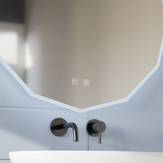 Oglinda LED Touch Lichtkreis, 70x70 cm