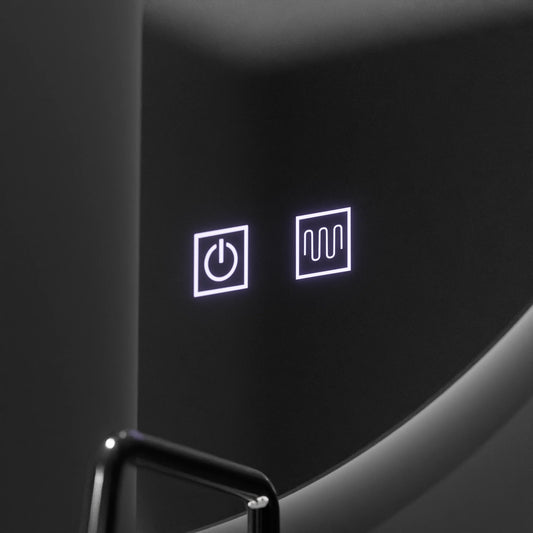 Oglinda LED Semiluna 50x100cm, Arcuat Touch, Sistem Dezaburire, Dimabila