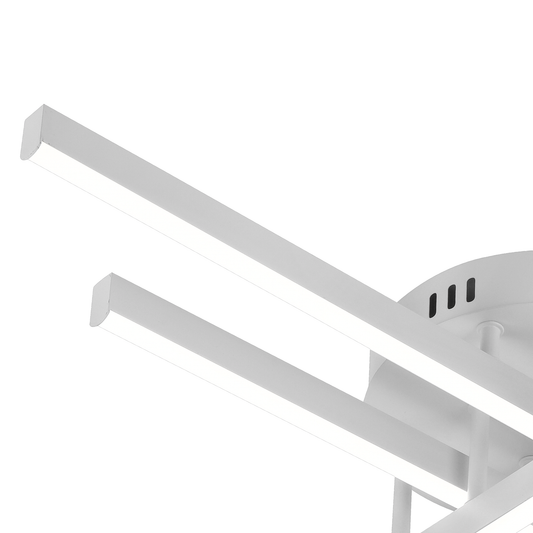 Lustra LED cu Telecomanda GIO, 43W, 4 Elemente, Lumina Rece/Clada/Neutra, Dimabila, Alb