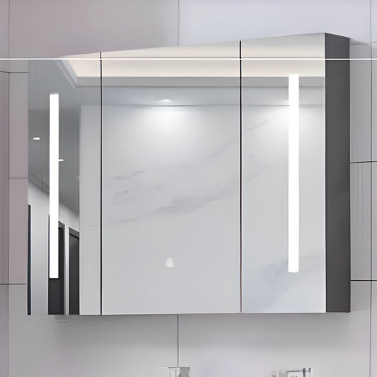 Dulap Theresa Cu Oglinda LED DBP126 100x70 Gri