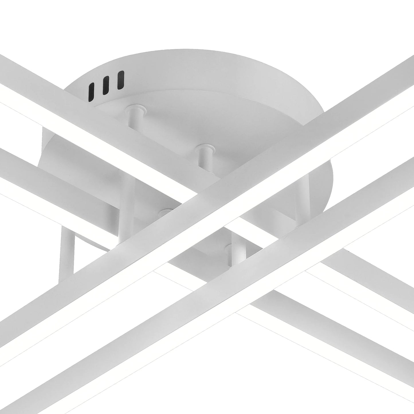 Lustra LED cu Telecomanda GIO, 43W, 4 Elemente, Lumina Rece/Clada/Neutra, Dimabila, Alb