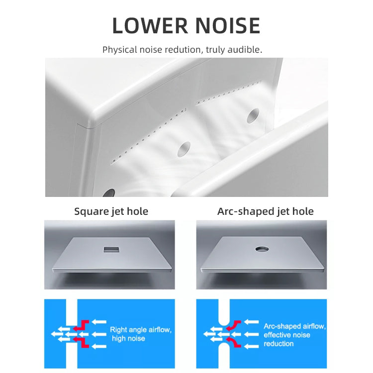 Uscator de maini cu Senzor, 2000W, ABS, Negru 2029BK