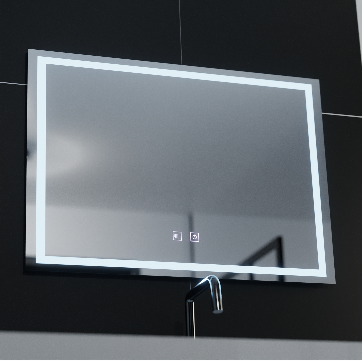 Oglinda LED Touch Umbria Sistem Dezaburire 70x50 cm