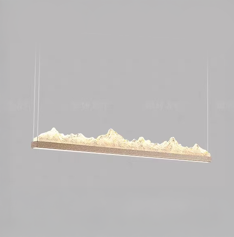 Lustra LED suspendata cu Telecomanda MATHIAS 58W, lumina Rece/Calda/Neutra, Dimabila,Inaltime Reglabila, Auriu