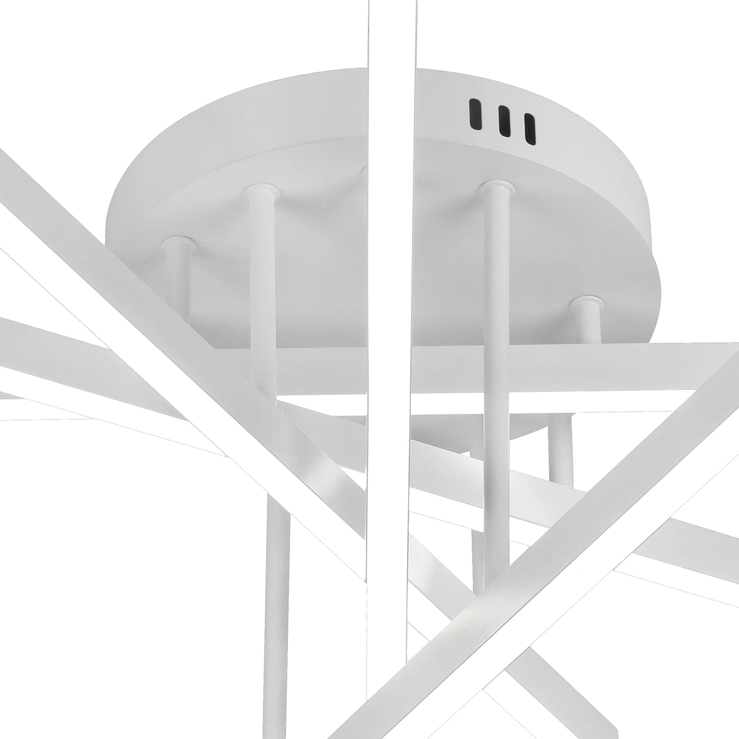 Lustra LED cu Telecomanda GIO, 65W, 5 Elemente, Lumina Rece/Clada/Neutra, Dimabila, Alb